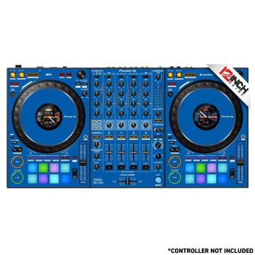 12 Inch Skinz (11) Piece Colored Skinz Kit for Pioneer DDJ-1000 - Blue