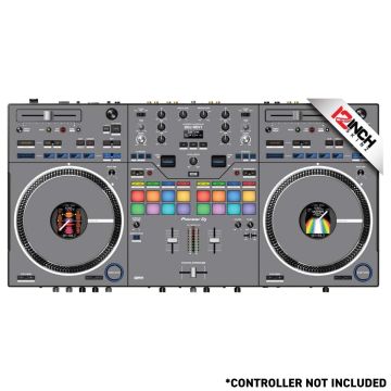 12 Inch Skinz (14) Piece Adhesive Kit for Pioneer DDJ-REV7 - Gray