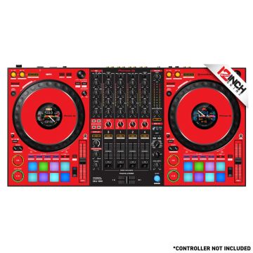 12 Inch Skinz (17) Piece Colored Kit for DDJ-1000SRT - Red/Black