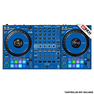 12 Inch Skinz (17) Piece Colored Kit for Pioneer DDJ-1000SRT - Blue