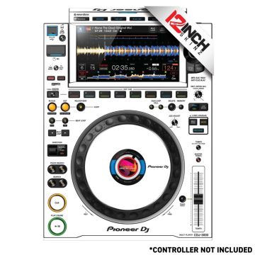 12 Inch Skinz (25) Piece Colored Kit for CDJ-3000 - White/Black