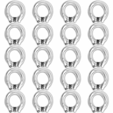 (20) Venom Solutions 20' White Sure-Fit XLR to XLR Connecting Cables Package