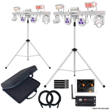 2x Chauvet DJ GigBar Move White Systems with Wireless Lighting Control