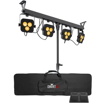 Chauvet DJ 4Bar LT QuadBT Complete Wash Light System with built-in smart phone or tablet Bluetooth Control