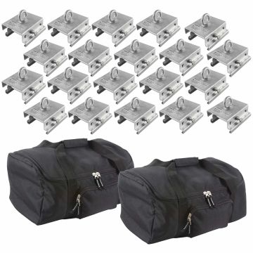 (20) Trusst CT-TENT Adjustable Tent Clamps with Carry Cases Package