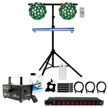 (2) Chauvet DJ Line Dancer Effect Lights with American DJ Black Light