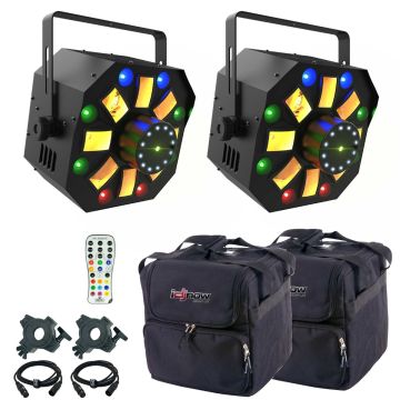 (2) Chauvet DJ SWARMWASHFXILS ILS Effect Fixtures with Laser & Strobe