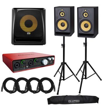 (2) KRK Rokit RP10 G4 10" 3-way Active Monitors with 10" Subwoofer