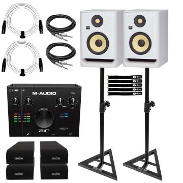 (2) KRK RP5 ROKIT G4 Monitors with M-Audio AIR 192 | 4 Audio Interface