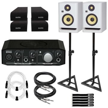 (2) KRK RP5 ROKIT G4 Monitors with Mackie Onyx Artist 1-2 Interface