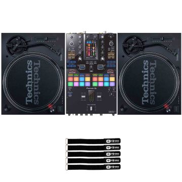 (2) Technics SL-1200MK7 Turntables with Pioneer DJ DJM-S11 Mixer
