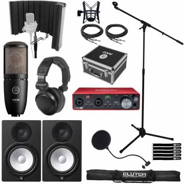 (2) Yamaha HS8 8" Monitors with Scarlett 2i2 3G Recording Interface