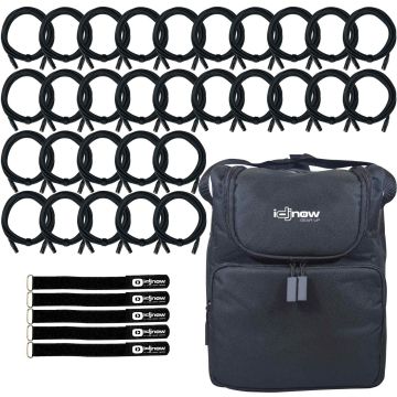 (30) 10FT Sure-Fit DMX Connecting Cables with Accessory Case