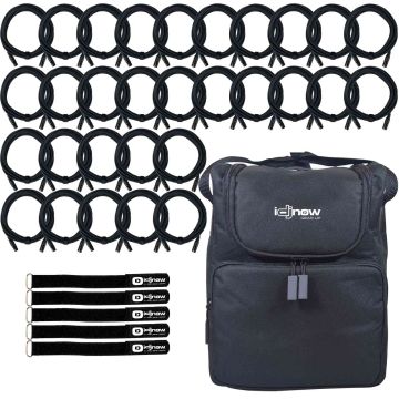 (30) 25FT Sure-Fit DMX Connecting Cables with Accessory Case