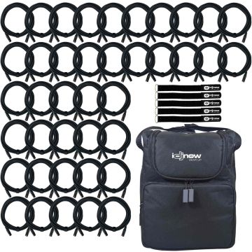 (40) 10FT Sure-Fit DMX Connecting Cables with Accessory Case