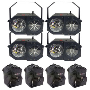 (4) Blizzard Lighting Minisystem 4-In-1 Party Effect Lights