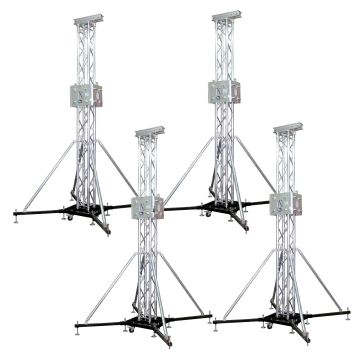 (4) ProX XTP-GSBPACK3 Truss Tower Stage Roofing System Packages