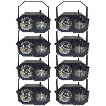 (8) Blizzard Lighting Minisystem 4-In-1 Party Effect Lights