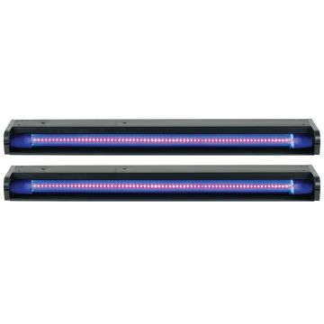 ADJ UVLED 24 2-Foot Black Light Bars with 48x SMD UV LEDs Duo Package