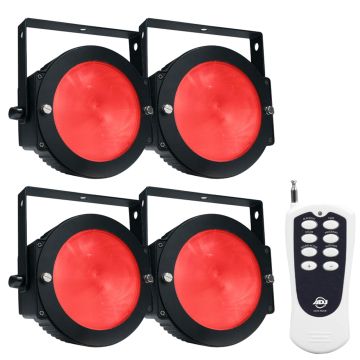 ADJ Dotz Par Pak: 4x Wide Wash Dotz Par Lights with Dotz Par RF Remote