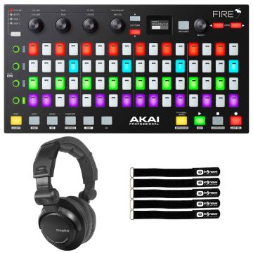 Akai Professional Fire FL Studio Controller with DJ Headphones