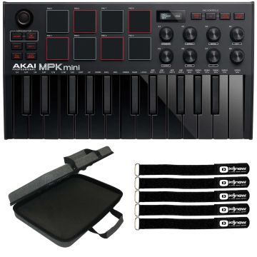 Akai Professional MPK Mini MK3 Black Keyboard Controller with Case