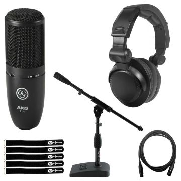 AKG P120 Perception 120 Black Microphone with Monitoring Headphones