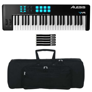 Alesis V49MKII 49-Key USB-MIDI Keyboard Controller with Carry Bag
