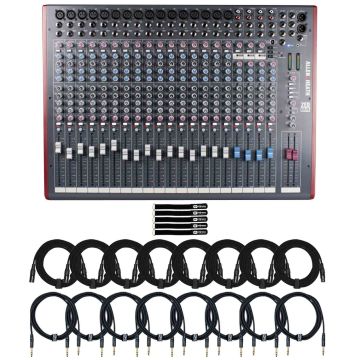 Allen & Heath ZED-24 Multipurpose Mixer with Cables Package