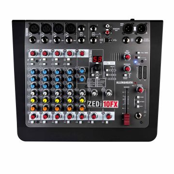 Allen & Heath ZEDi-10FX Hybrid Compact Mixer / 4×4 USB Interface
