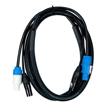 American DJ AC3PPCON6 6ft 3 Pin XLR + Powercon Combo Link Cable
