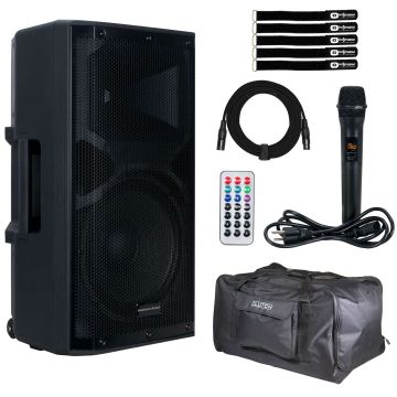 American DJ APX12 GO BT 12" Powered Speaker with Tote Bag