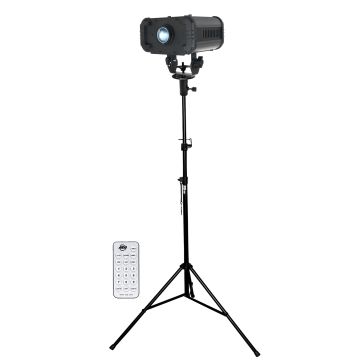 American DJ Ikon IR High Output LED Monogram Gobo Projector with T-Bar Stand Package