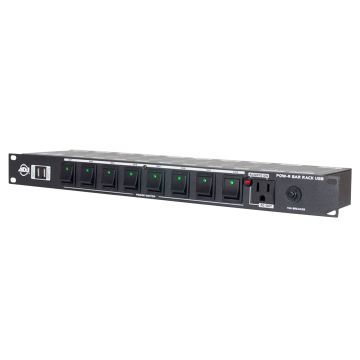 American DJ POW-R BAR RACK USB 19" Rack Mount AC Power Center