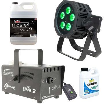 American DJ WiFLY EXR HEX5 IP Outdoor/IP65 Rated Compact LED Uplight Package