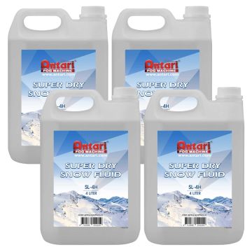 Antari SL-H Super Dry Snow Fluid 4 Liter Bottles Four Package