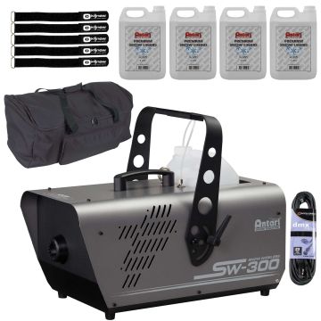 Antari SW-300 Long Throw Snow Machine with Snow Fluid & Carry Case