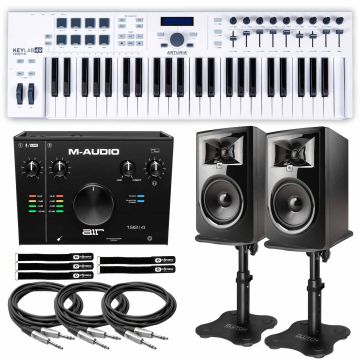 Arturia Keylab Essential 49 Keyboard Controller with JBL 6" Monitors