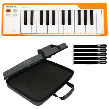 Arturia Microlab Smart 25-key Orange Controller Keyboard with Case