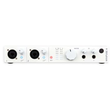 Arturia MINIFUSE-4-WHITE 4 In / 4 Out Audio & MIDI Interface in White