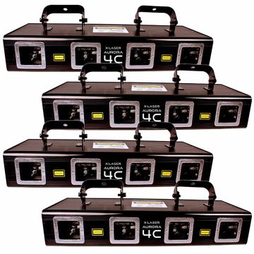 X-laser Aurora 4C Quad Aperture RGBM Laser Club Pack