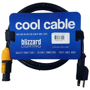 Blizzard Lighting TRUE-MAIN-1406 PowerCON TRUE1 to Edison 6FT Cable Coil