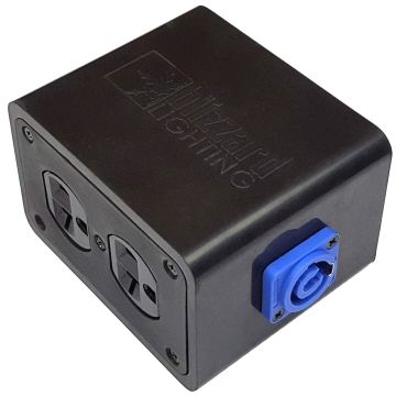 Blizzard Lighting DROP-PC PowerCON Compatible In / Out Stage Drop Box