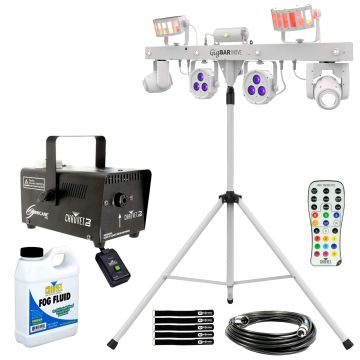 Chauvet DJ GigBar Move White Effect Light System with Fog Machine
