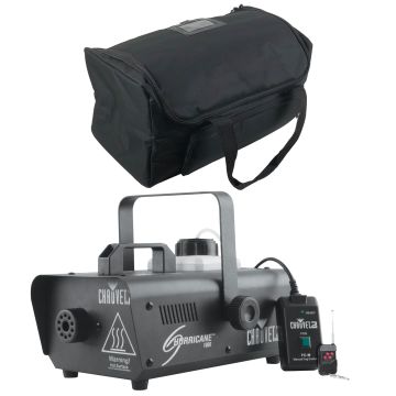 Chauvet DJ Hurricane 1000 Fog Machine with Carry Bag Package