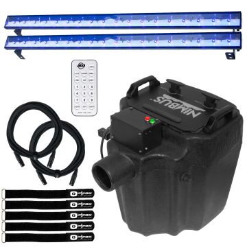 Chauvet DJ Nimbus Dry Ice Fog Machine with American DJ Black Lights