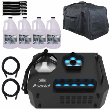 Chauvet Professional Vesuvio II LED Fog Machine with Fluid & Bag
