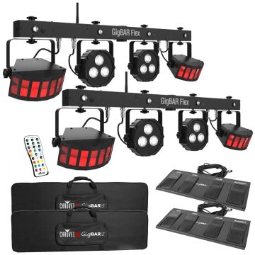 Chauvet DJ GigBar Flex Pack-n-Go Effect Lighting Systems Duo Package