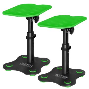 Clutch CL-DMS-COLOR-GN Mighty Series Desktop Monitor Stands in Green (pair)