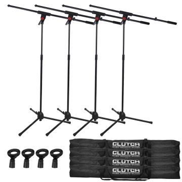 Clutch CL-MB100PK Microphone Boom Stands Quad Pack